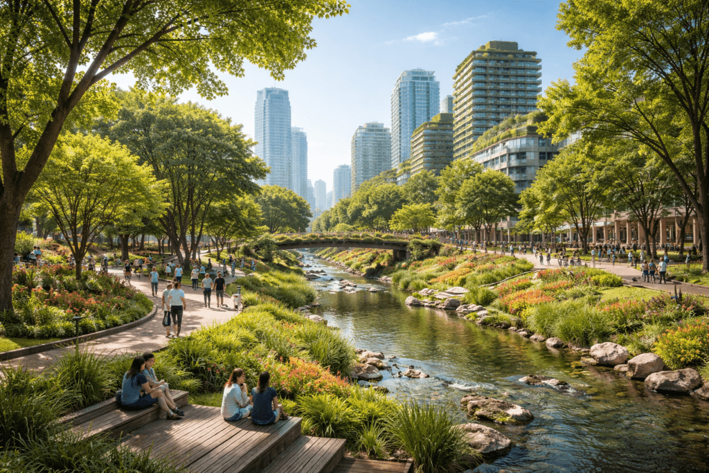 Biofilia em espaços públicos e urbanos: cidades mais humanas e sustentáveis