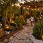 O jardim sensorial é para você aguçar seus 5 sentidos, tem que ser seguro, porque envolve paladar.